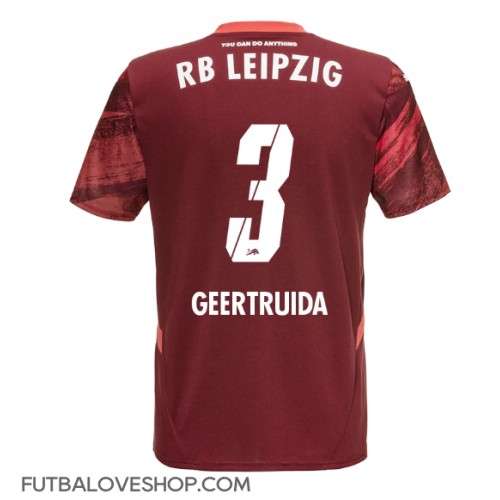 Dres RB Leipzig Lutsharel Geertruida #3 Preč 2024-25 Krátky Rukáv